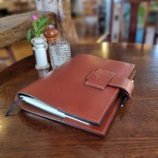 The Trusty Scribe – A4 Leather Notebook Diary